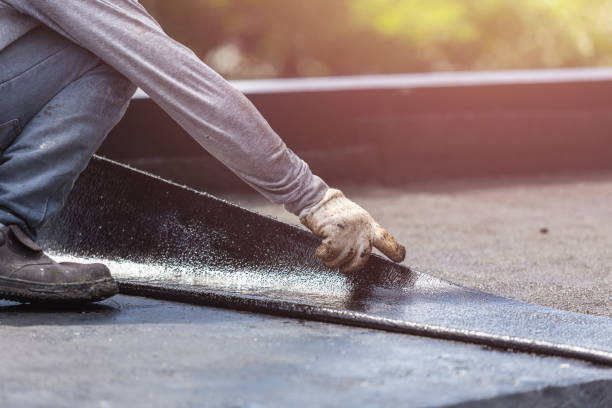Professional Exterior Waterproofing technician working in Caroline, WI